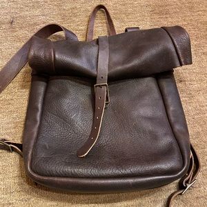 Go Forth Goods Grant Roll top Rucksack - Mocha